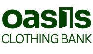 This clothing bank logo is also a link to the oasis clothing bank website